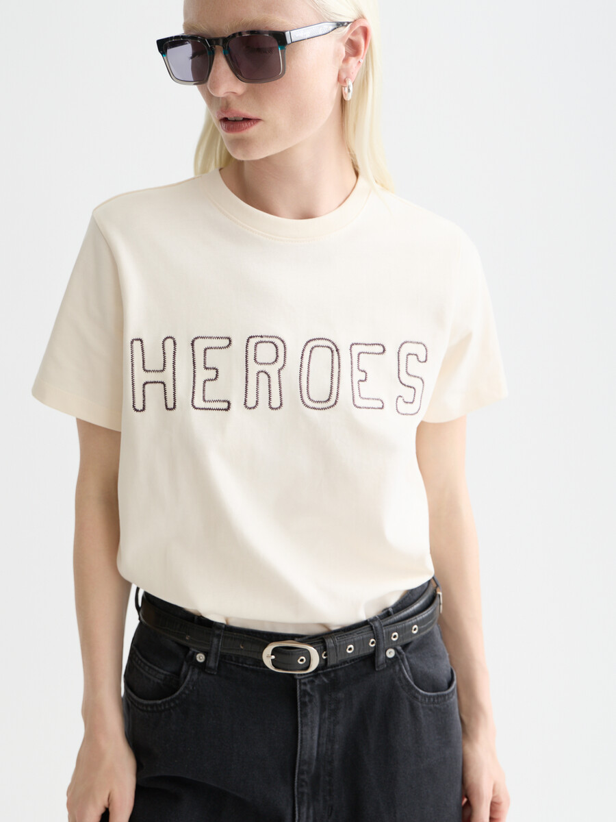 t-shirt zum 40-jährigen jubiläum mit gewaschenem artwork und regulärer passform